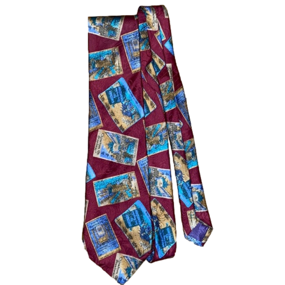 Geoffrey Beene tie 59” - Chinatown on Broadway   -bm